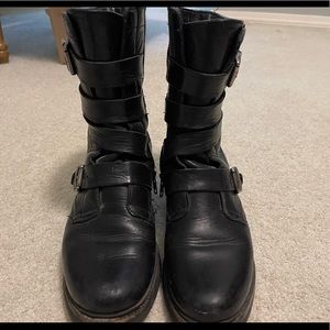 Frye Black Veronica Tanker Boot